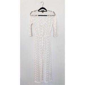 Maxi Floral Sheer Dress or Kimono